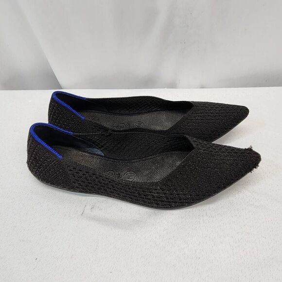 Rothy's The Point Pointed Toe Flats Black Women 10 - Picture 3 of 12